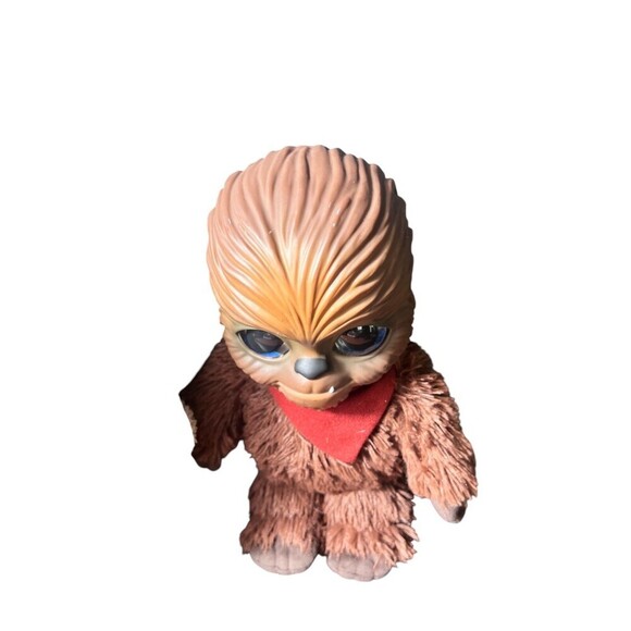 Lot of 2 Mattel 2001 Stars Wars Galactic Pals Wookie & Grogu Plush Toys - Picture 7 of 11